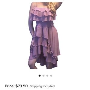 Chiffon High Low Dusty Rose Dress